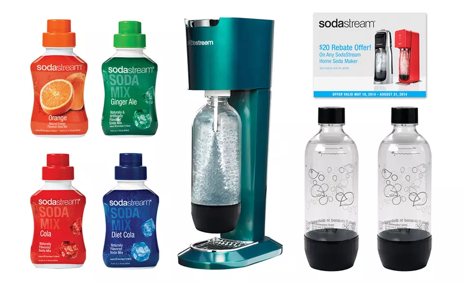 SodaStream Genesis Soda-Maker Bundle with 4 Bonus Flavors and $20 Mail-in Rebate - Primary Image