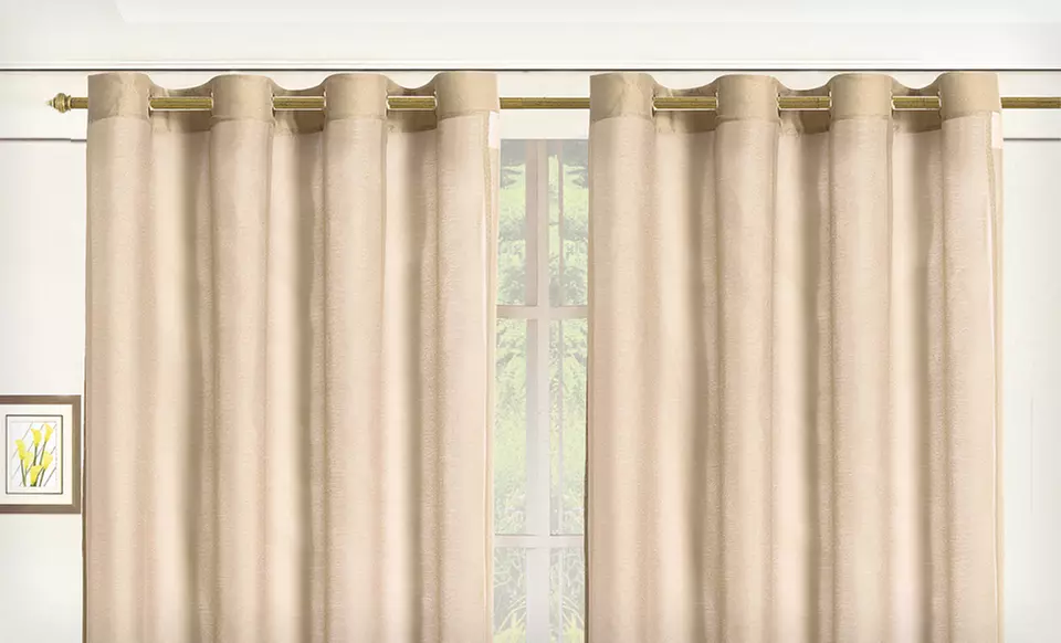 $12.99 for Sheer Elegance 108”x84” Window Panels with Grommets ($90 List Price). Multiple Colors. Free Returns. - Primary Image