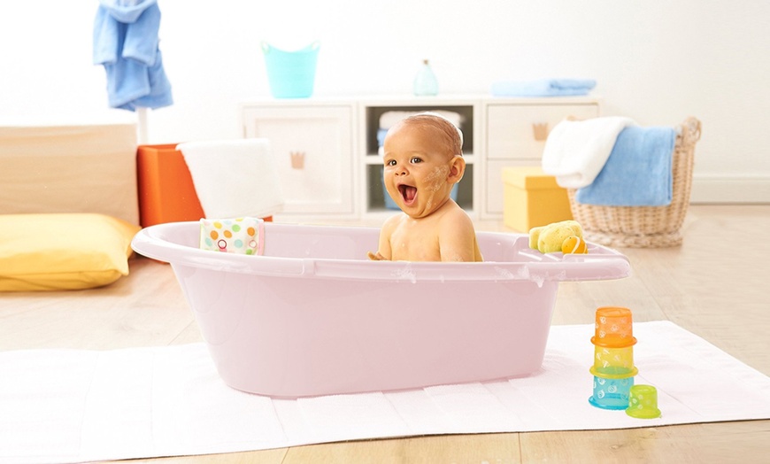 Image 1: Baby Top Bath with Drain