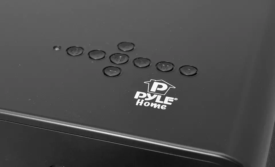 Pyle HD Widescreen Projector with Up to 120-Inch Viewing Screen, Built-In Speakers, USB Flash Reader, and 1080p - Second Medium