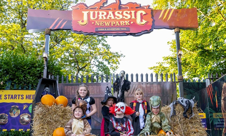 Image 1: Experience a Spooky Adventure at Jurassic Newpark