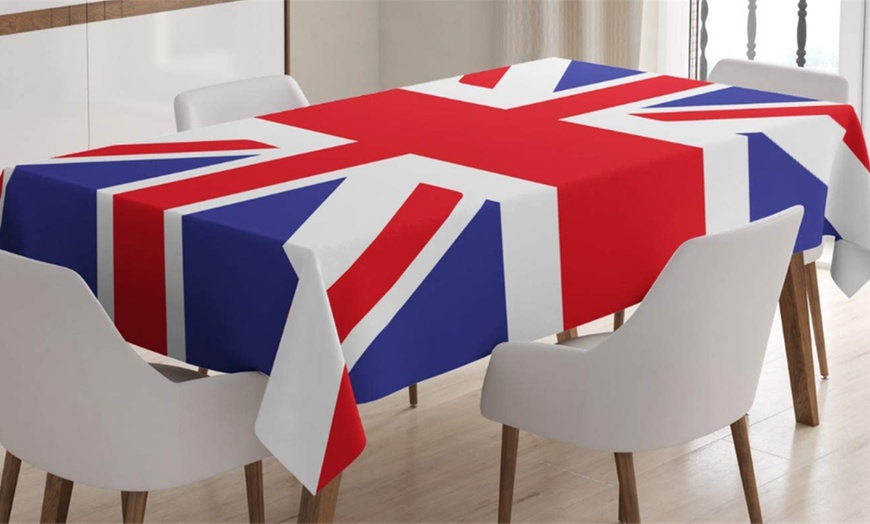 Image 1: Union Jack Tablecloth