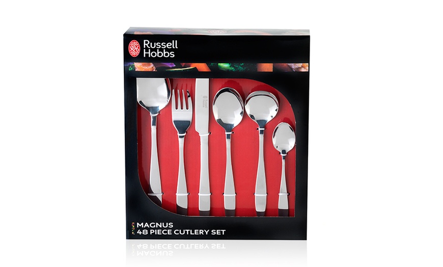 Image 3: Russell Hobbs 48-Pc Cutlery Set