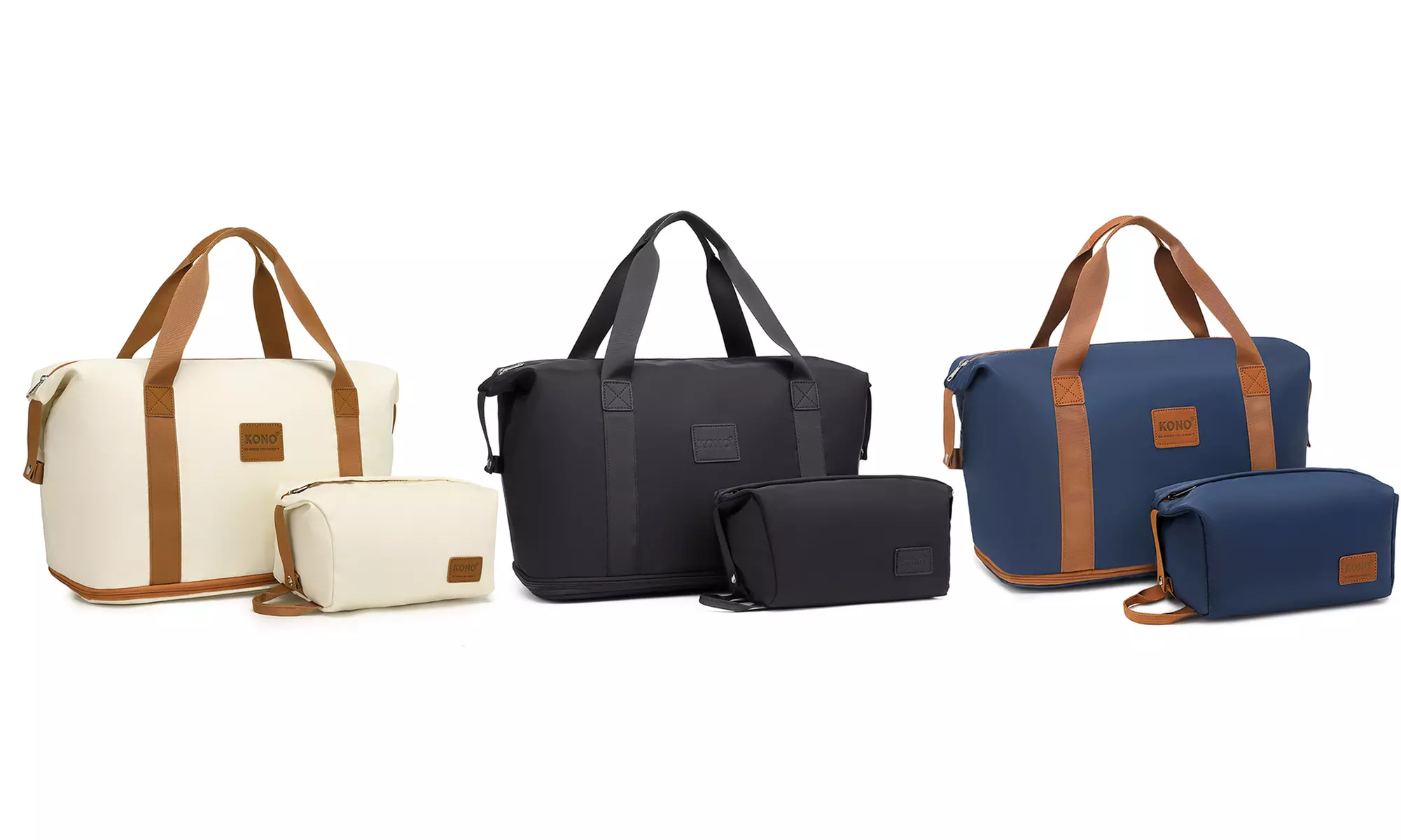 KONO Reisetasche und Kulturbeutel