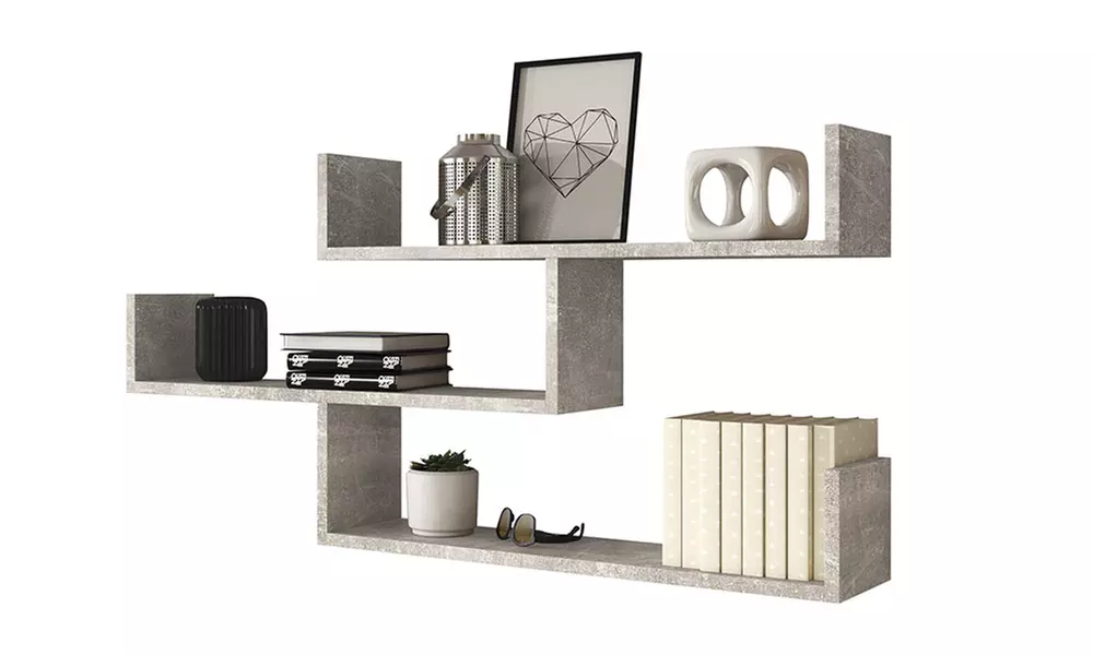 Ensemble de 3 étagères murales Kassi - Second Medium