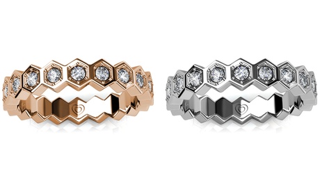 1 o 2 anelli Irène realizzati con cristalli Swarovski®, disponibili in 2 colori e varie misure