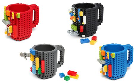 Creative Build-on-Brick Mug (1- or 2-Pack)