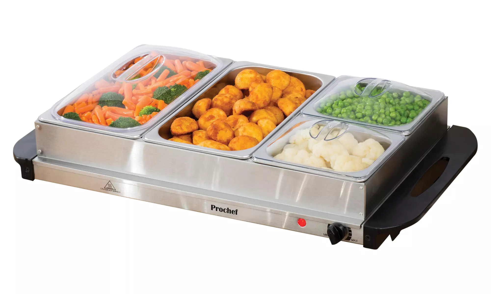 Prochef Four-Portion Electric Buffet Server - Primary Image