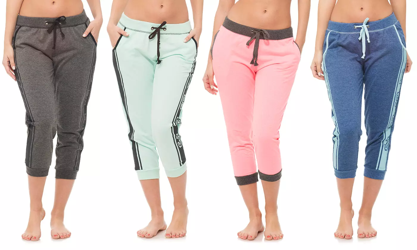 Coco Limon Women's 2-Sided Printed Joggers (4-Pack) - Primary Image