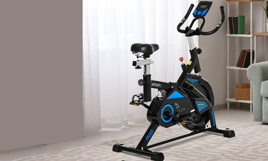 Image 12: HomCom Exercise Bike