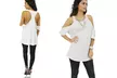 Oversized Racerback Top in Black, Blue, Grey, or White. Free Returns. - Second Medium