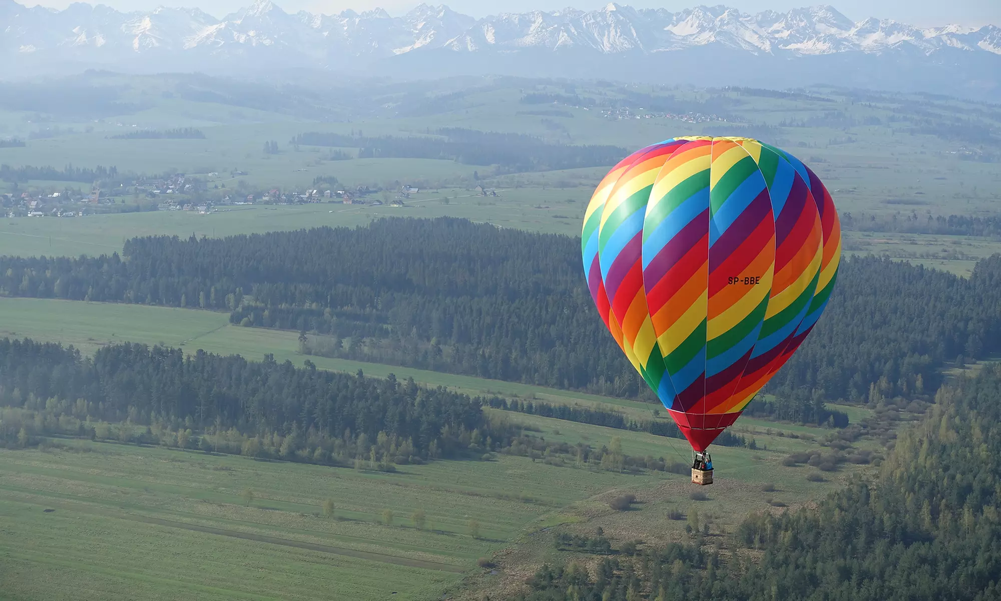 Podniebna przygoda z widokiem na Tatry: lot balonem dla 1-7 osób