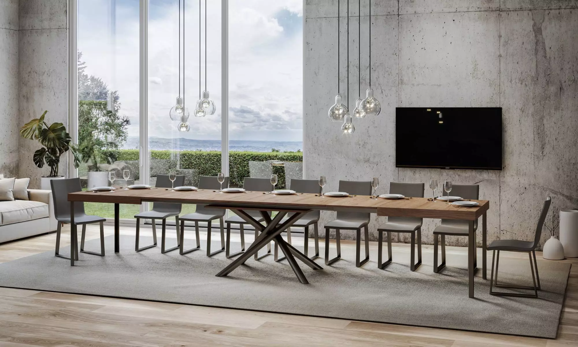 Table avec rallonge "Famas"