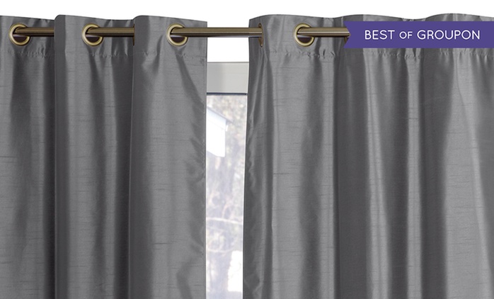 Wexley Home 38"x84" Foam-Backed Blackout Curtains