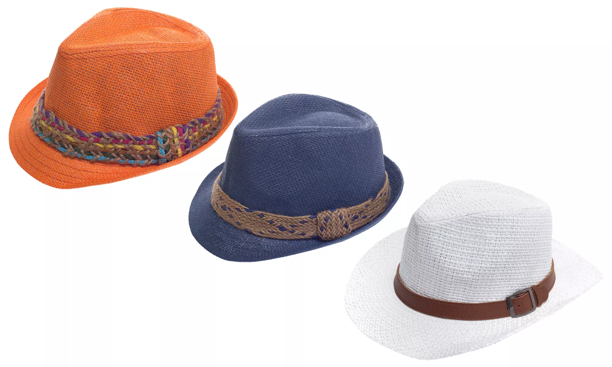 Women's Straw Fedora - Primary Image