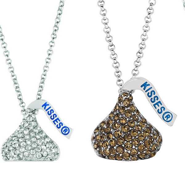 hershey kiss crystal necklace