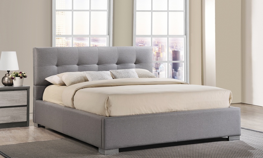 Baxton Studio Regata Upholstered Platform Bed | Groupon