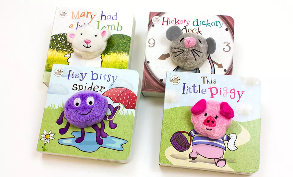 Nursery Rhyme Finger Puppet 4-Book Bundle - Primary Image