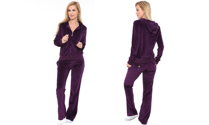 velour lounge suit