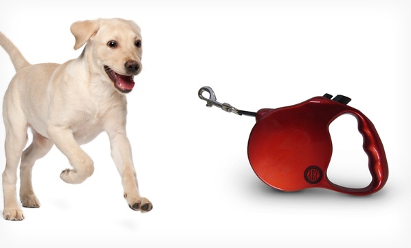 AKC Retractable Dog Leashes Groupon Goods