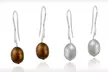 $4.99 for One Pair of Freshwater Pearl Dangle Earrings ($15 List Price). Six Colors Available. Free Returns. - Second Medium