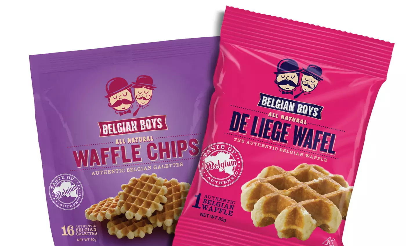 Belgian Boys Waffle Chips or Liege Waffle Snacks. Multiple Options from $18.99–$26.99. - Primary Image