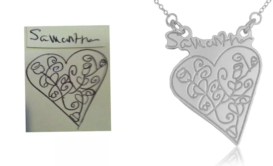 Custom Sterling Silver Necklace From Kidz Can Design - Second Medium