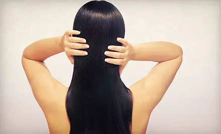 Silk Press, Deep Conditioning with Relaxer Retouch, or Hair Extensions from Apryle Blu @ PUSH Salon (Up to 40% Off) - Second Medium