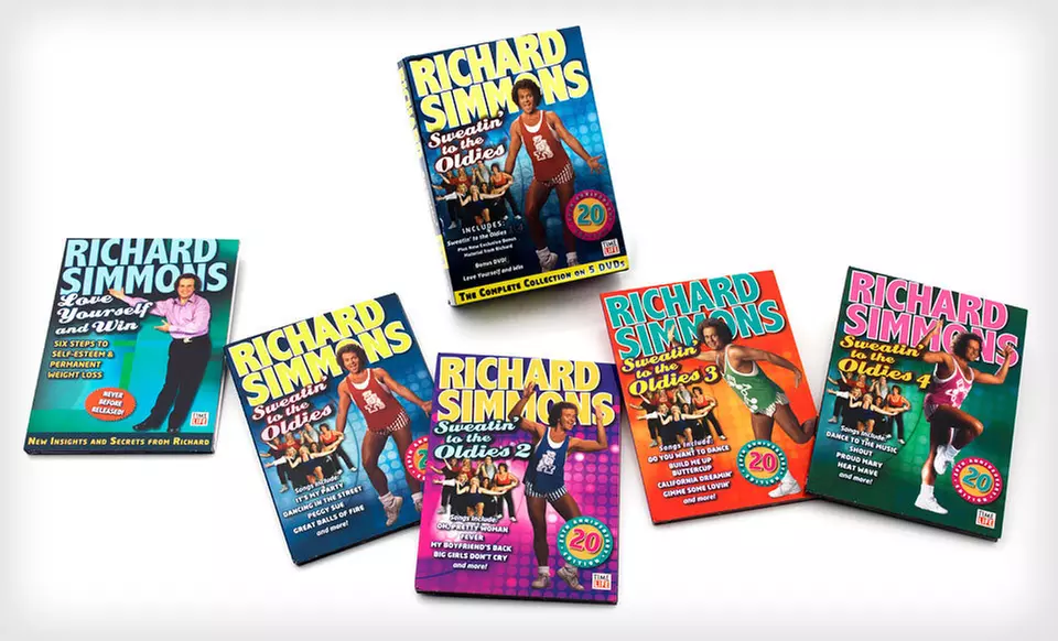 $25 for the Richard Simmons' “Sweatin' to the Oldies” DVD Set ($49.95 List Price). Free Shipping and Free Returns.  - Primary Image