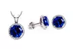 Earring and Pendant Set Made with Swarovski Elements. Multiple Styles Available. - Second Medium