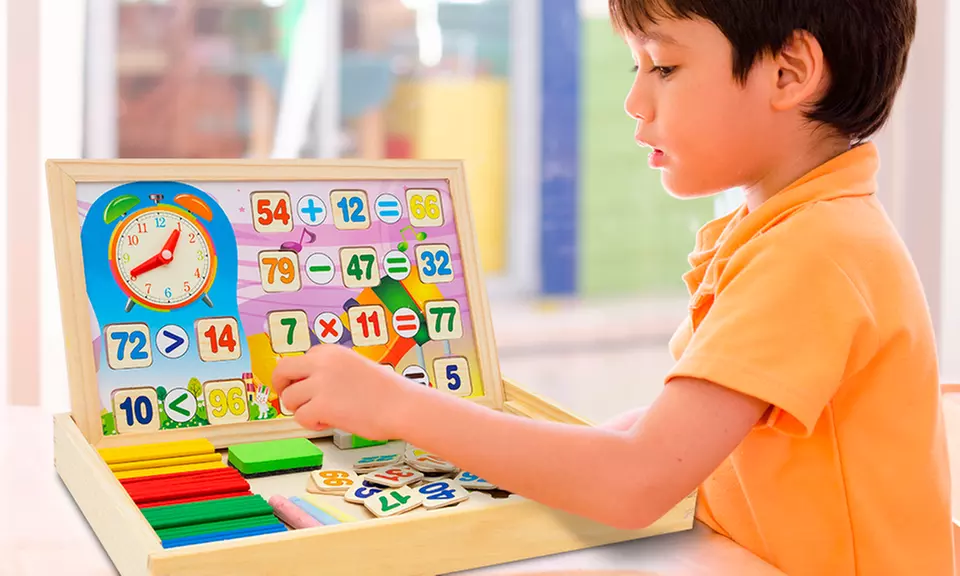 One or Two Doodle Kid's Wooden Mathematics Boards - Primary Image
