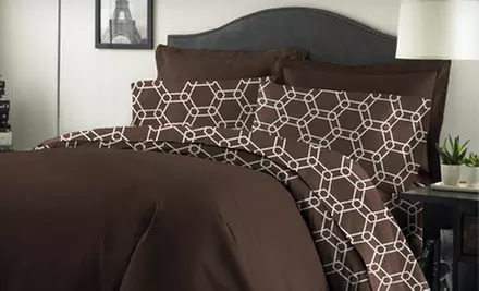 $34 for a Three- or Four-Piece Amrapur Overseas 100% Combed-Cotton Sheet Set ($99 List Price). Five Sizes and Colors Available. - Second Medium