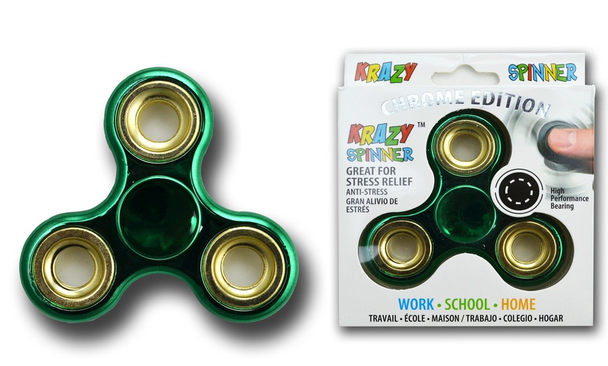 Image 4: Fidget Spinner chromé