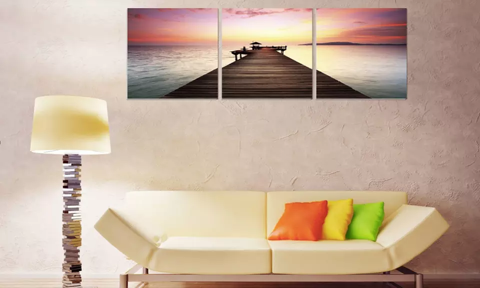 Multi-Panel Landscape or Cityscape Gallery-Wrapped Canvas Art - Primary Image