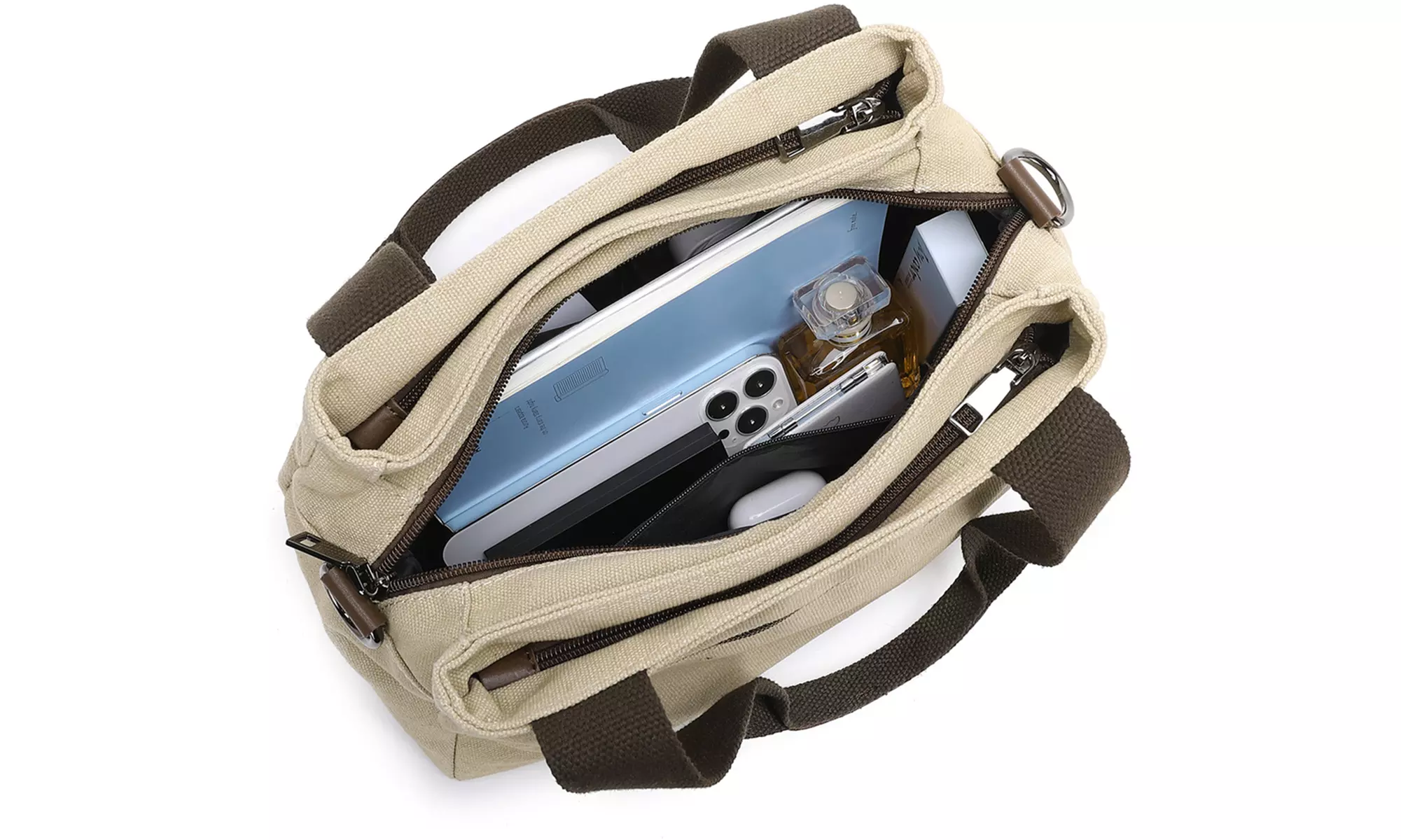 Kono Canvas Multi-Functional Crossbody Bag Shoulder Bag Hand Bag