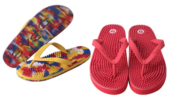 reflexology flip flops