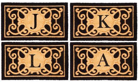 Debossed Monogram Coir Mats