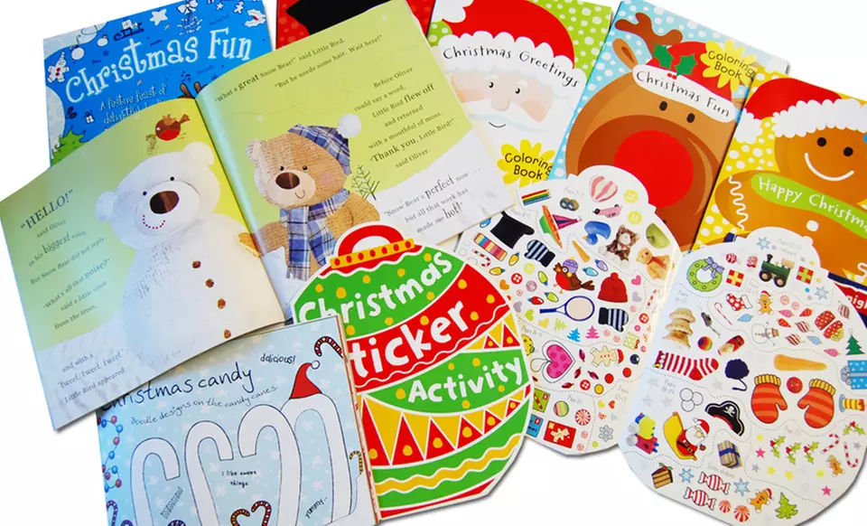 Bundle of 10 Christmas Activity Books - Second Medium