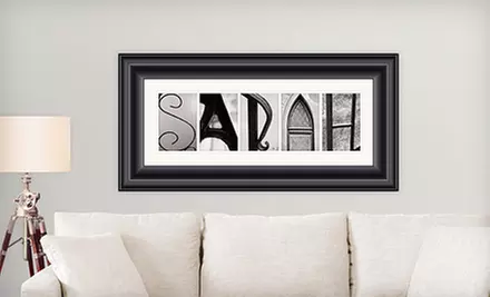 $59 for Framed Alphabet Photo Art from GreatBigCanvas.com ($159.99 List Price). Free Shipping. - Second Medium