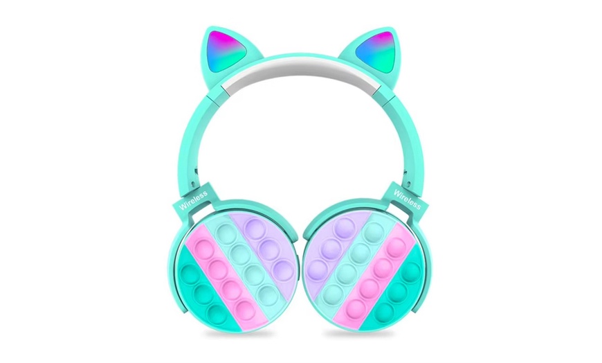 Image 5: Fidget Rainbow Pop-On-It  Bluetooth Headphone