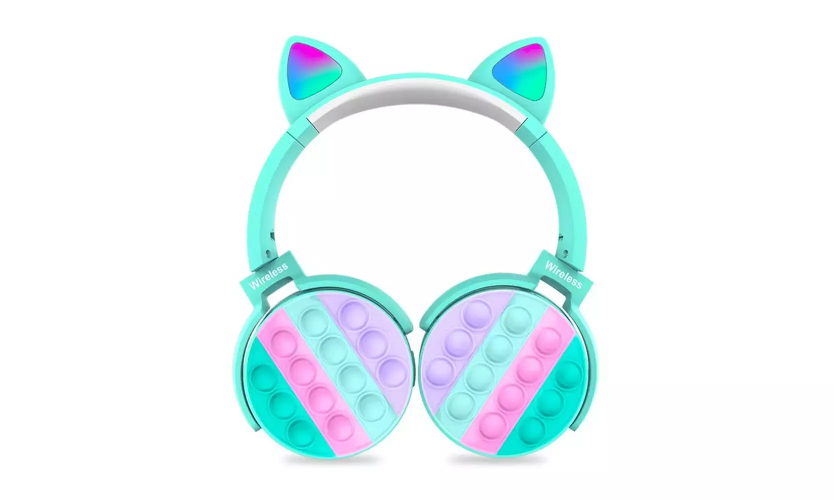 Fidget Rainbow Pop-On-It  Bluetooth Headphone