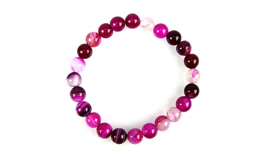 Image 3: Bracelet Amour et Réconciliation en Agate Rose