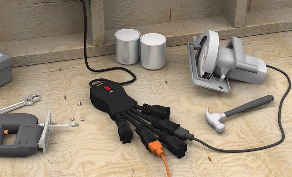 Stanley PowerSquid 5-Outlet Flexible Outlet Multiplier - Second Medium