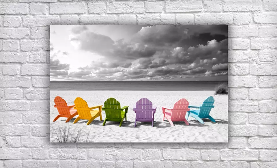 $60 for a Color on Black and White Canvas Print ($207.95 List Price). 20 Options Available. Free Shipping and Returns. - Primary Image