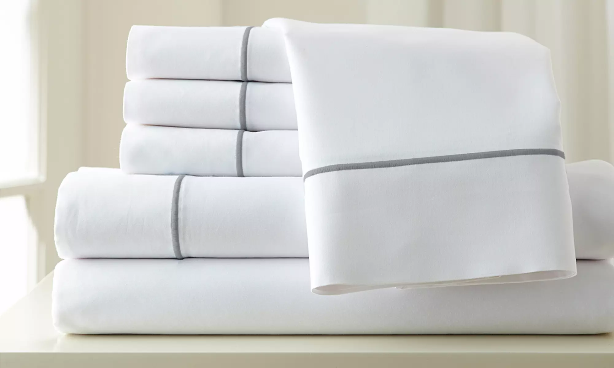 Italian Hotel Collection 1,000 Thread-Count Egyptian Cotton-Rich 6-Piece Sheet Set - Primary Image