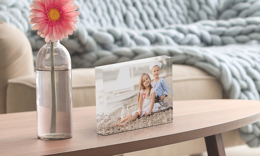 Image 1: Personalised Acrylic Photo Block