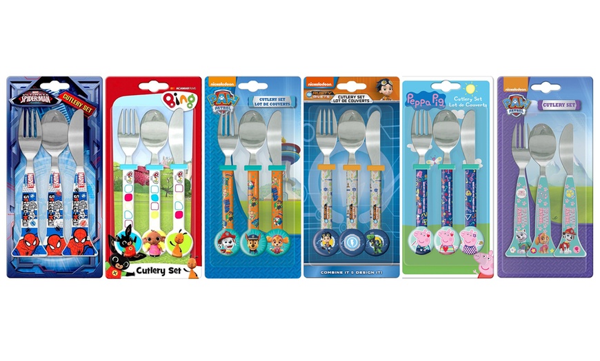 Image 2: Three-Piece Kids' Cutlery Set