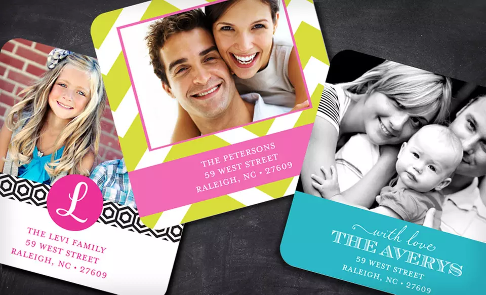 $24.99 for 80 Photo Return-Address Sticker Labels from Invitation Box ($60 List Price). Free Shipping. - Second Medium