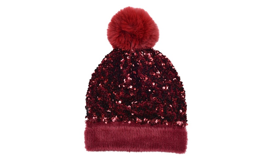 Image 3: Sequined Beanie