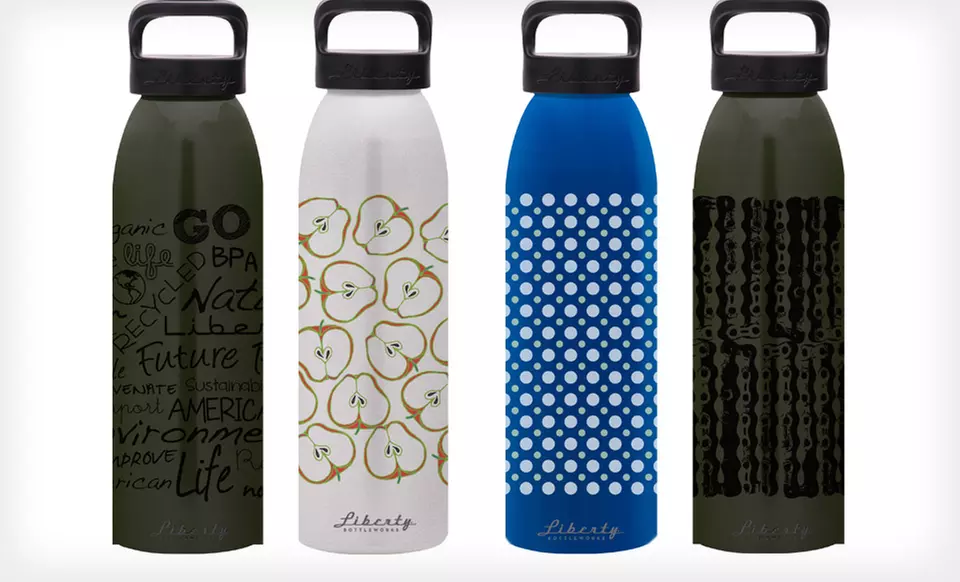 $5.99 for a 16 or 24 Oz. Liberty Bottle Works Artisan Water Bottle (Up to $19 List Price). 18 Designs Available. - Second Medium
